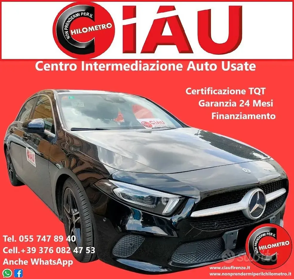 Usata Mercedes A200 163 CV (119 kW) 2019 Nero Berlina