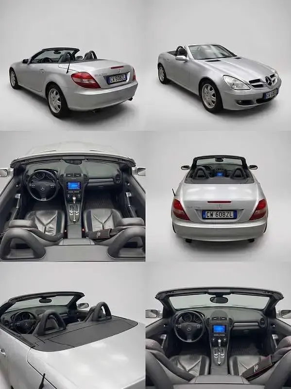 Usata Mercedes SLK200 163 CV (119 kW) 2005 Grigio Cabrio