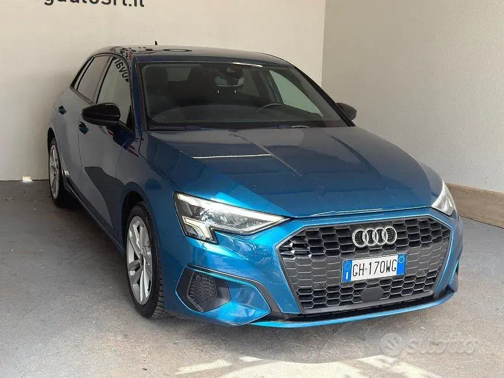 Usata Audi A3 116 CV (85 kW) 2022 Blu Berlina