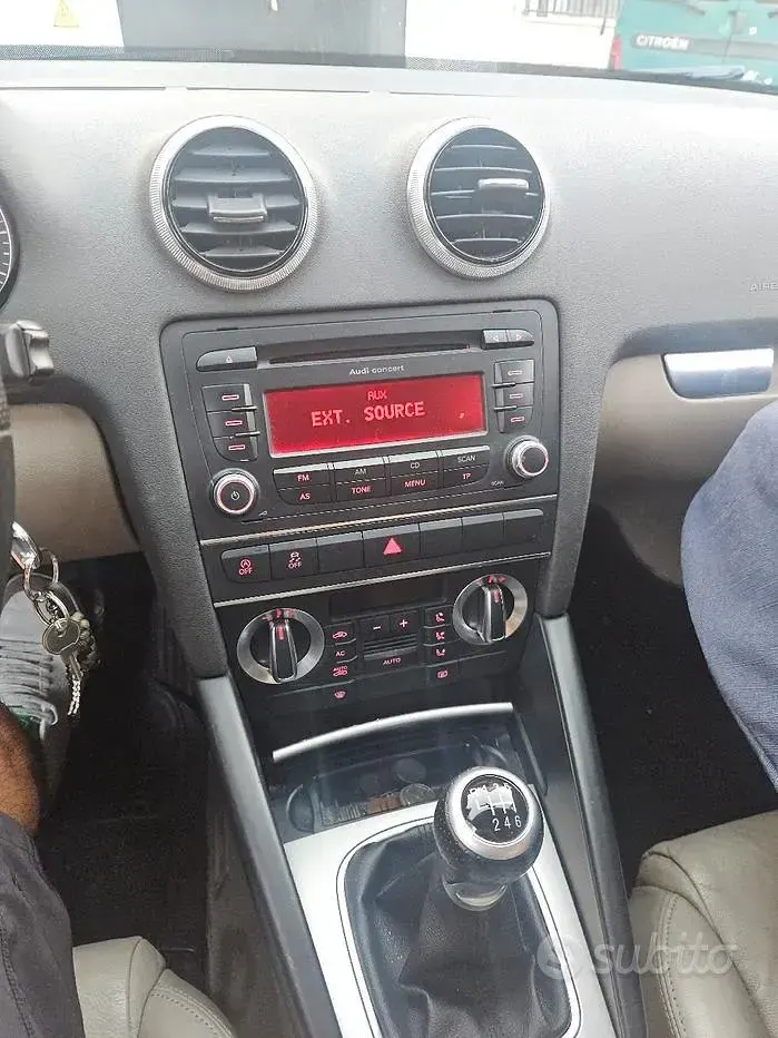 Usata Audi A3 140 CV (102 kW) 2010 Grigio Utilitaria