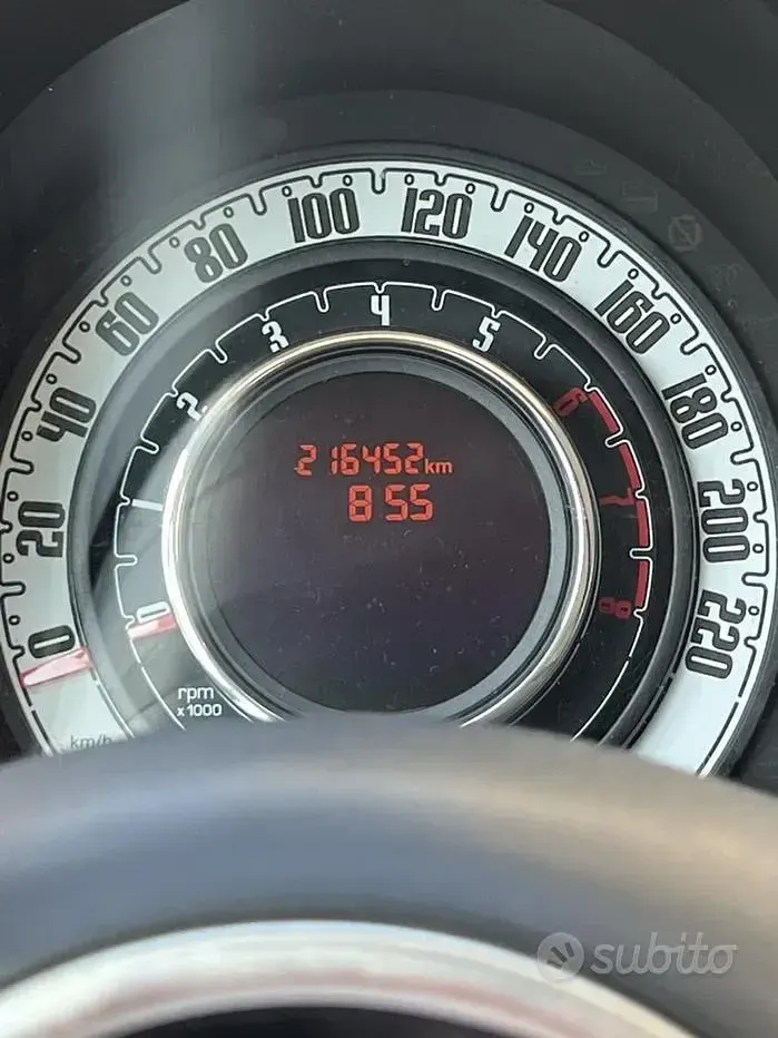 Usata Fiat 500 69 CV (50 kW) 2013 Rosso Berlina