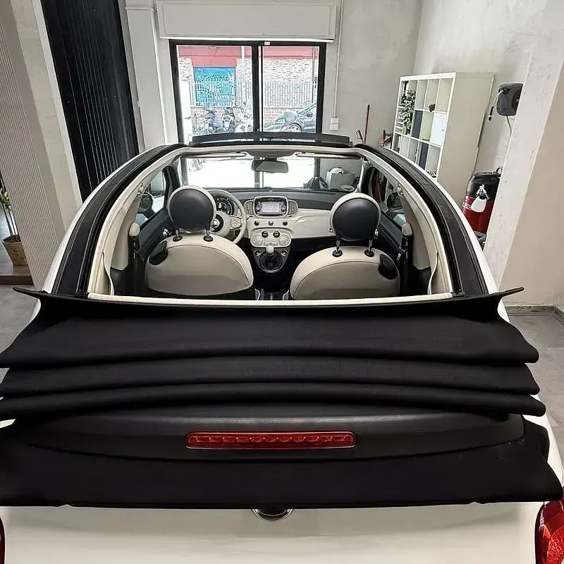 Usata Fiat 500C Lounge 105 CV (77 kW) 2016 Bianco Cabrio