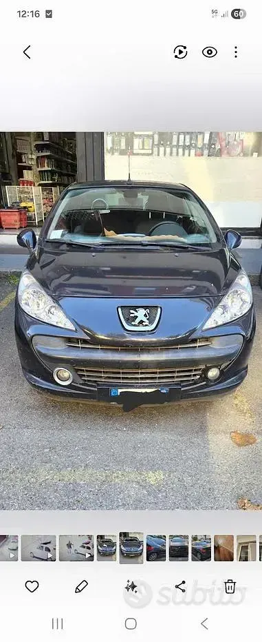 Gebraucht Peugeot 207 CC 2008 Schwarz Cabrio