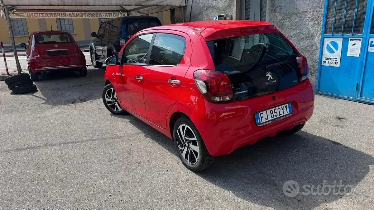 Usata Peugeot 108 Allure 82 CV (60 kW) 2017 Rosso Berlina