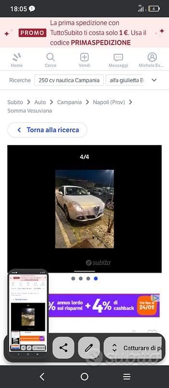 Usata Alfa Romeo Giulietta 120 CV (88 kW) 2015 Utilitaria