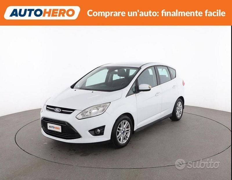Usata Ford C-MAX Titanium 115 CV (84 kW) 2015 Bianco Monovolume