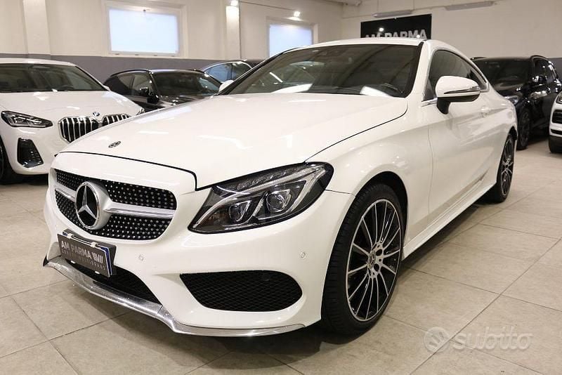 Usata Mercedes C220 Premium 170 CV (125 kW) 2018 Bianco Coupé