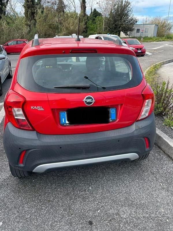 Usata Opel Karl Rocks 73 CV (53 kW) 2018 Rosso Utilitaria