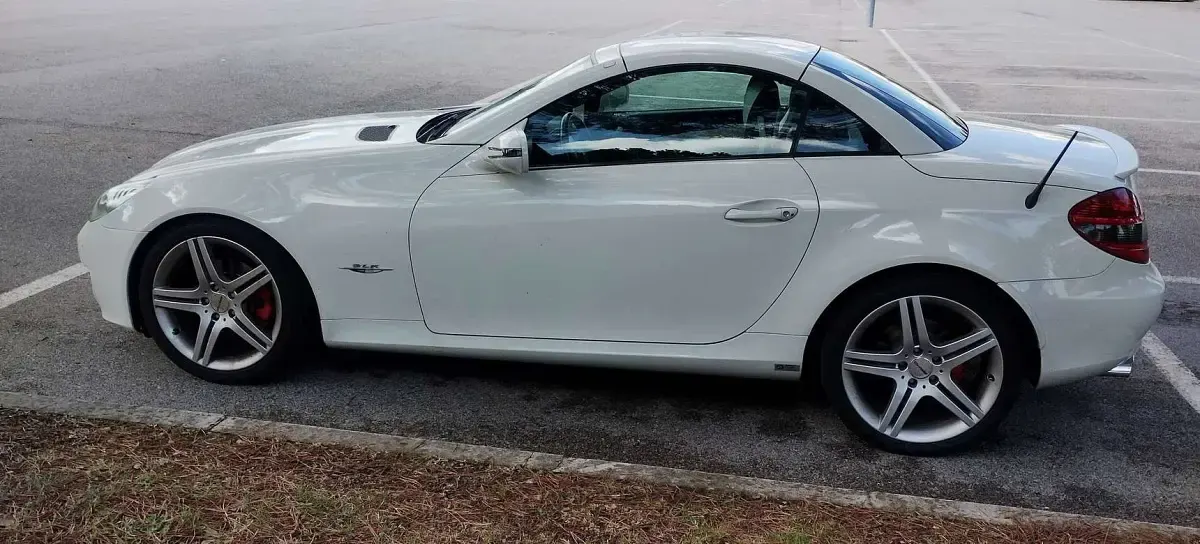Usata Mercedes SLK200 2LOOK Edition 184 CV (135 kW) 2010 Bianco Cabrio