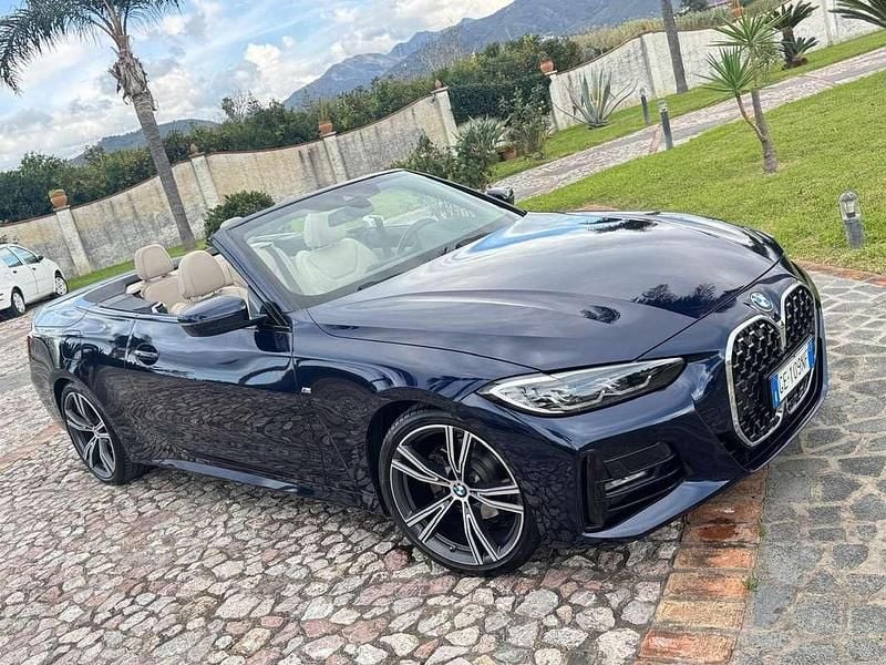 Usata BMW 420 Sport Line 184 CV (135 kW) 2021 Blu/azzurro Cabrio