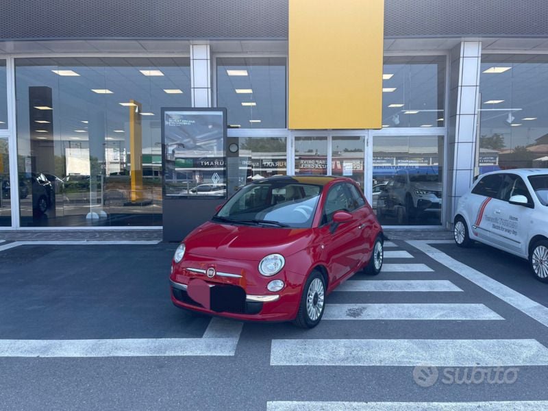 Usata Fiat 500 Lounge 69 CV (50 kW) 2012 Rosso Utilitaria