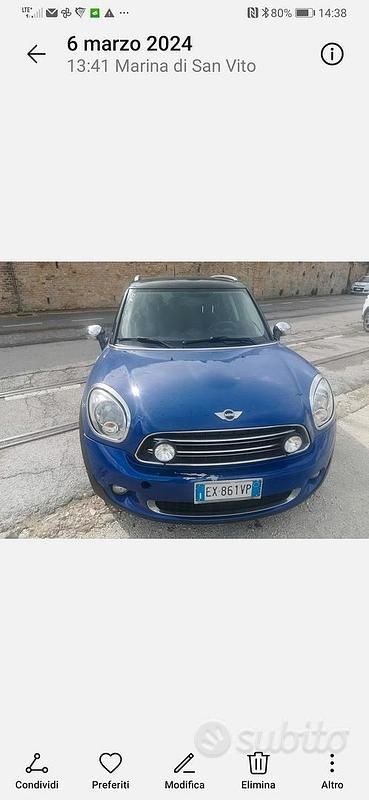 Usata Mini One Countryman 2014 Blu SUV