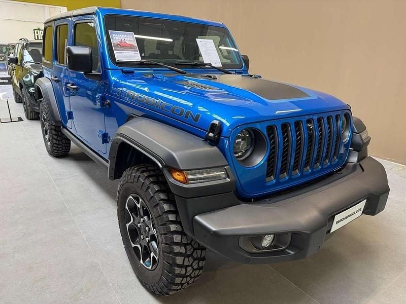 Nuova Jeep Wrangler Unlimited Rubicon 272 CV (200 kW) 2025 Hydro blu SUV
