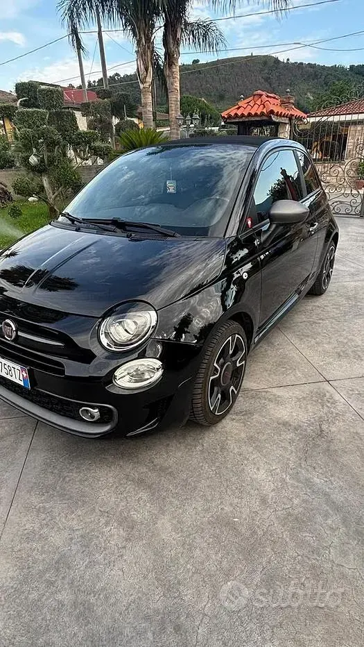 Usata Fiat 500 69 CV (50 kW) 2019 Nero Cabrio