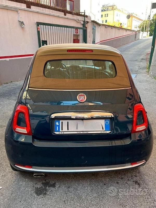 Usata Fiat 500 2018 Blu Cabrio