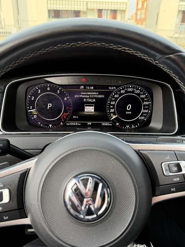 Usata VW Golf VII R-line 150 CV (110 kW) 2019 Bianco Berlina
