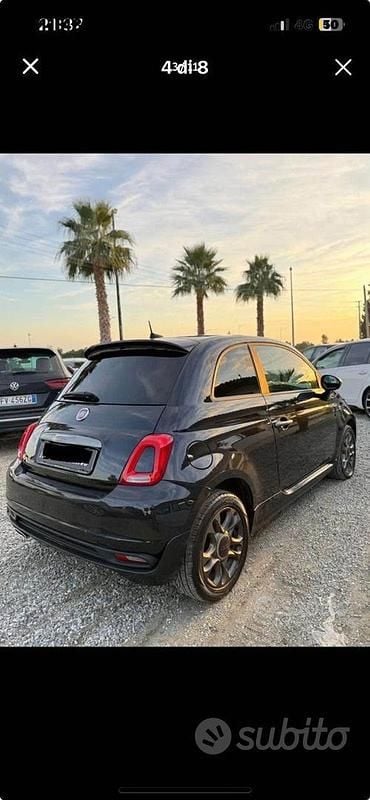 Usata Fiat 500S S 95 CV (69 kW) 2018 Nero Berlina