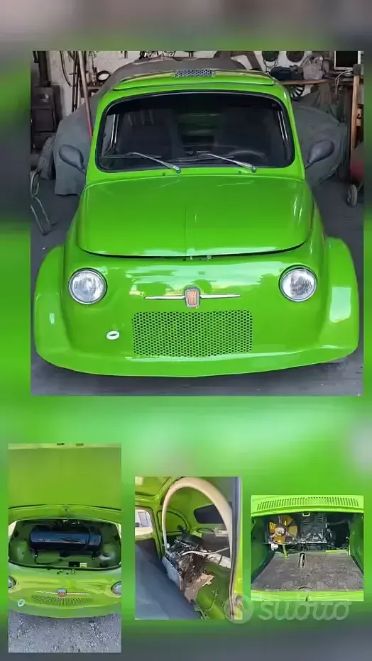 Usata Fiat 500 145 CV (106 kW) 1970 Verde Utilitaria