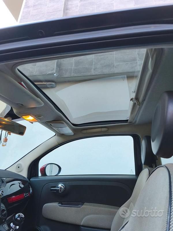 Usata Fiat 500 Lounge 69 CV (50 kW) 2008 Nero Utilitaria