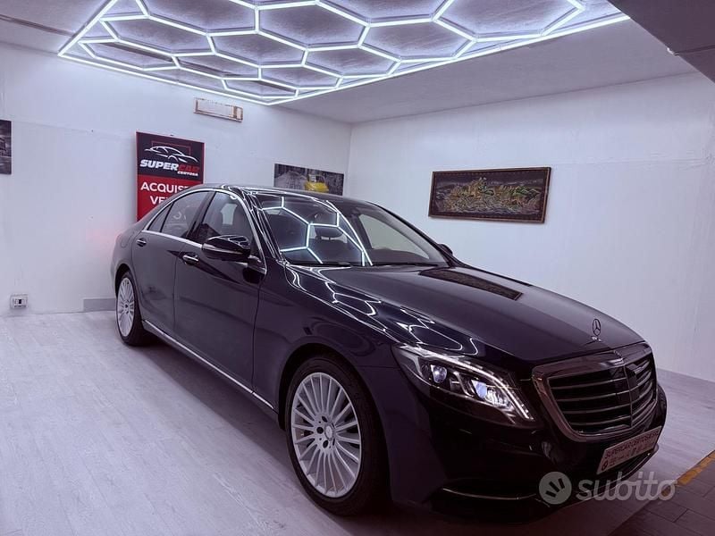 Usata Mercedes S500 Premium 455 CV (334 kW) 2015 Blu Berlina