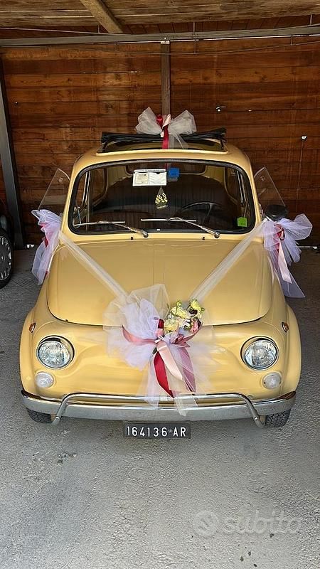 Usata Fiat 500 1970 Giallo Cabrio