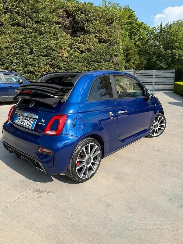 Usata Abarth 500C 145 CV (106 kW) 2016 Blu Cabrio