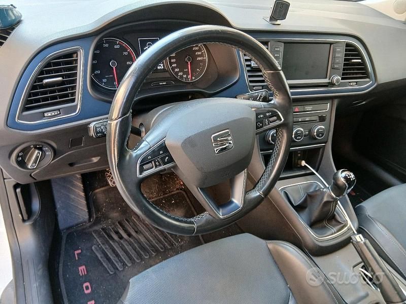 Usata Seat Leon 110 CV (80 kW) 2016 Bianco Station wagon