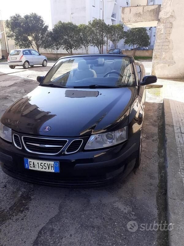 Usata Saab 9-3 Cabriolet 185 CV (136 kW) 2006 Nero Cabrio