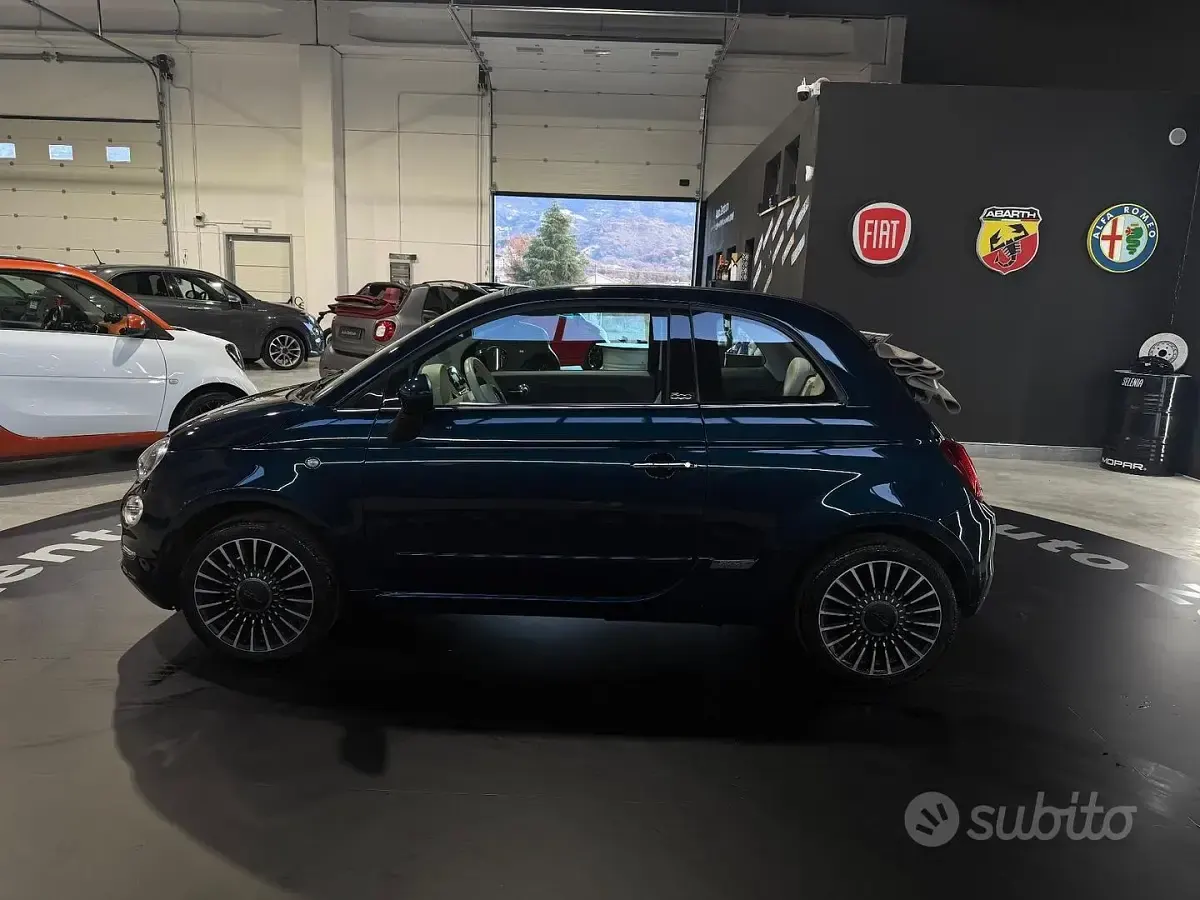 Usata Fiat 500C 69 CV (50 kW) 2017 Blu Cabrio