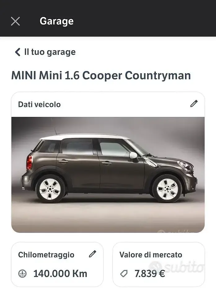 Usata Mini Cooper Countryman 122 CV (89 kW) 2010 Bianco SUV