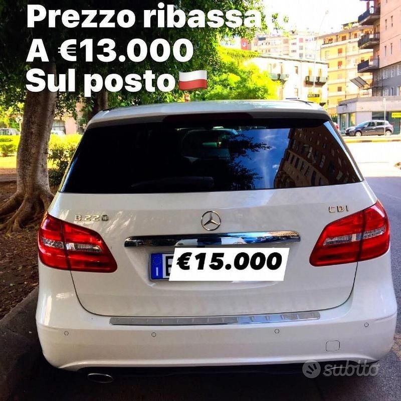 Usata Mercedes B220 2014 Bianco Monovolume