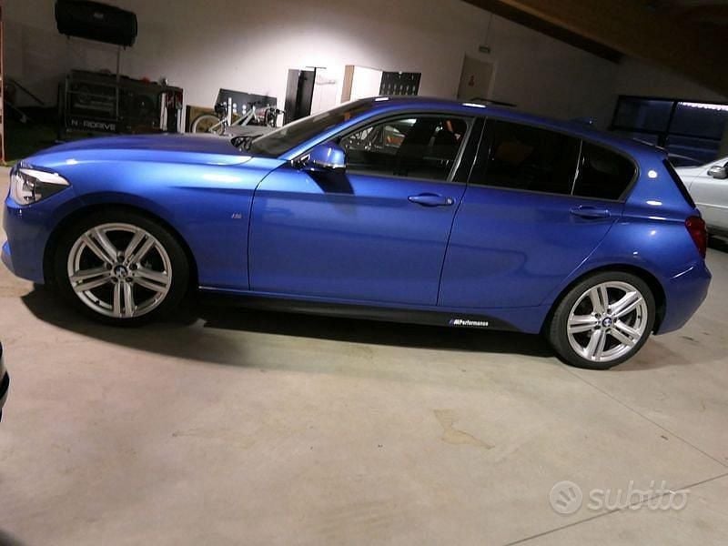 Usata BMW 118 M Sport 170 CV (125 kW) 2014 Blu Utilitaria