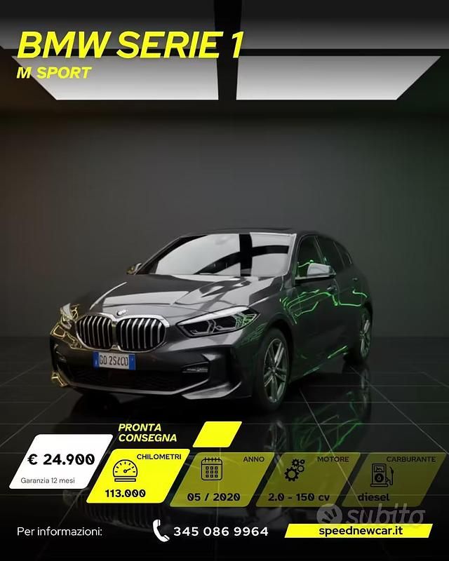 Usata BMW 118 M Sport 150 CV (110 kW) 2020 Grigio Utilitaria