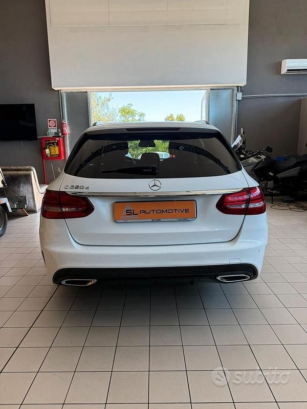 Usata Mercedes C220 Premium 170 CV (125 kW) 2017 Bianco Station wagon