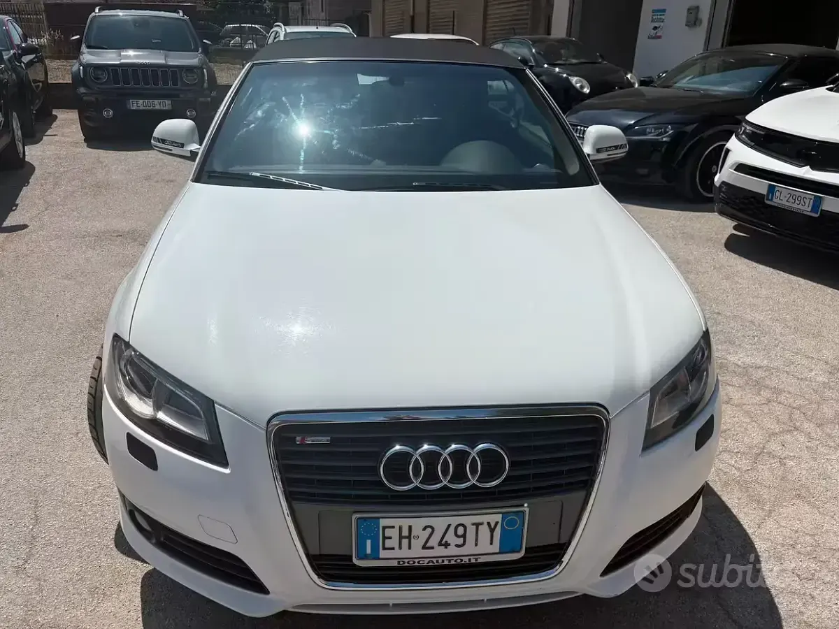 Usata Audi A3 Cabriolet S-Line 140 CV (102 kW) 2010 Bianco Cabrio