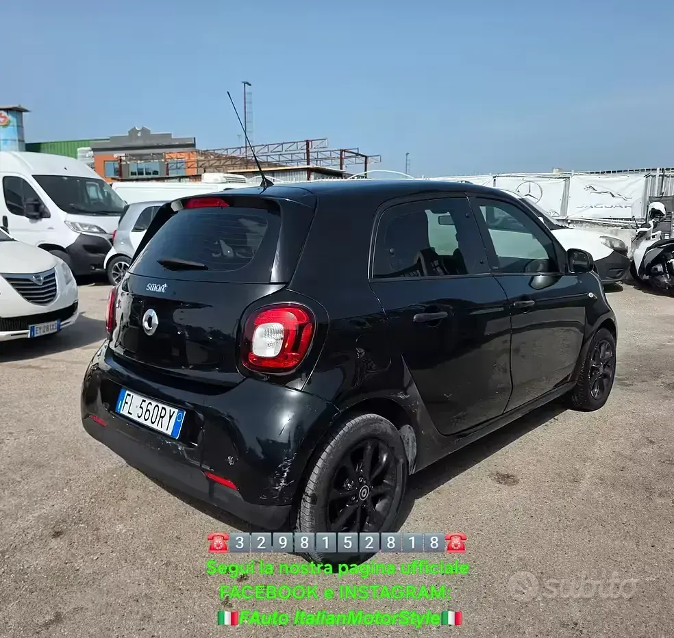 Usata Smart ForFour Passion 71 CV (52 kW) 2017 Nero Utilitaria