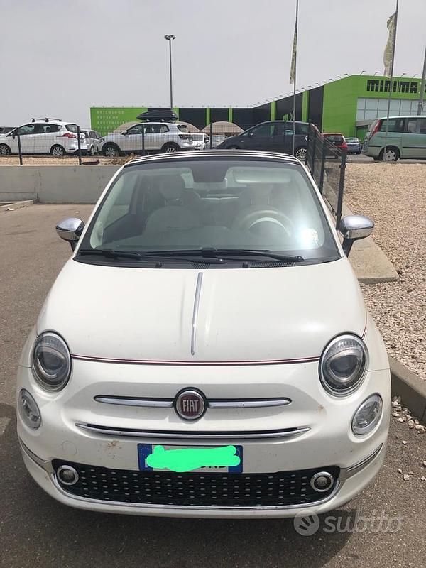 Bianco Usata 2019 Fiat 500C Dolcevita Cabrio | 13.000 € (Buon prezzo) - Immagine 1/4