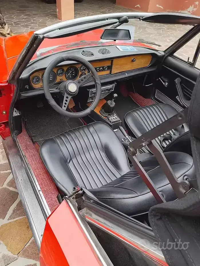 Usata Fiat 1600 Sport 1970 Rosso Cabrio