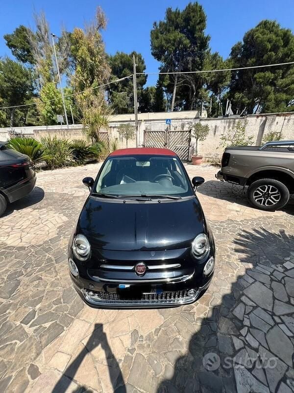 Usata Fiat 500C 2015 Nero Cabrio