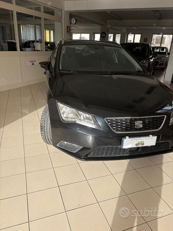 Usata Seat Leon ST Style 110 CV (80 kW) 2016 Nero Station wagon