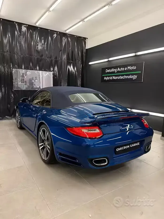 Usata Porsche 997 Turbo 530 CV (389 kW) 2012 Blu Cabrio