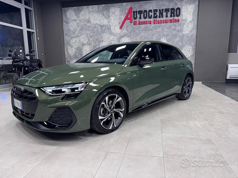 Usata Audi A3 S-Line 150 CV (110 kW) 2025 Verde Berlina