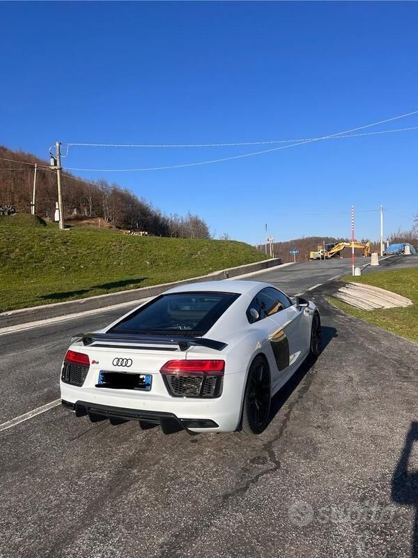 Usata Audi R8 Coupé Performance 610 CV (448 kW) 2018 Bianco Coupé