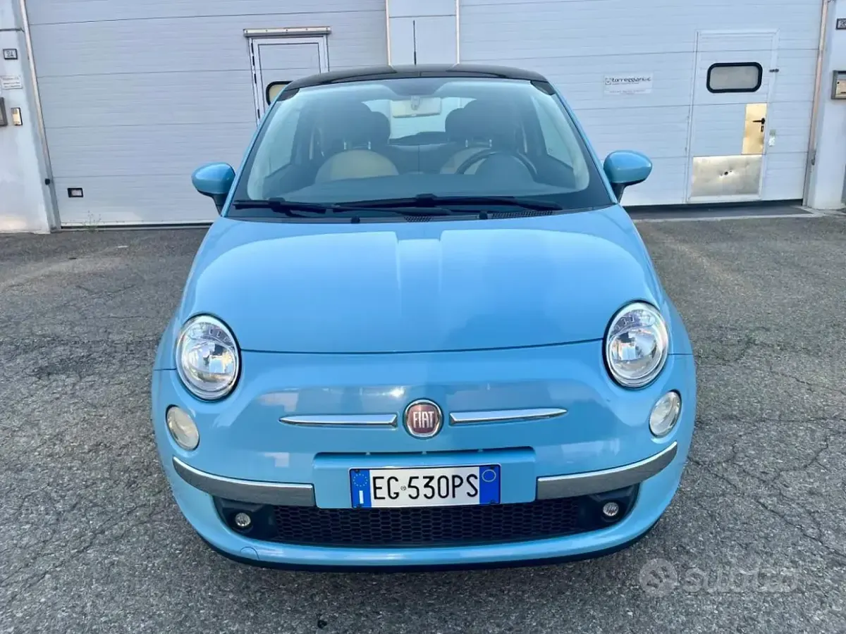 Usata Fiat 500 Pop 86 CV (63 kW) 2011 Blu Utilitaria