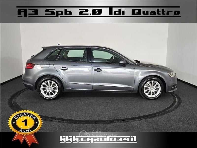 Usata Audi A3 Ambition 184 CV (135 kW) 2015 Grigio Berlina
