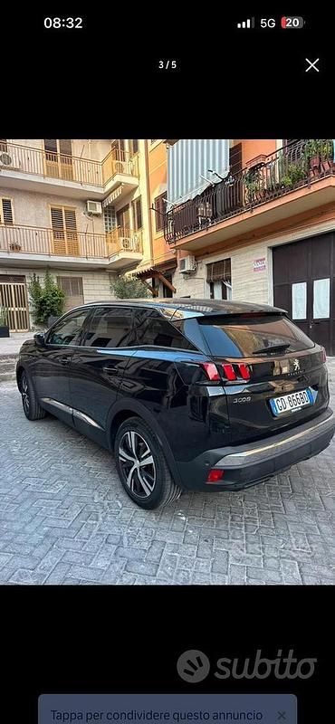 Usata Peugeot 3008 Business-Line 131 CV (96 kW) 2020 Nero SUV