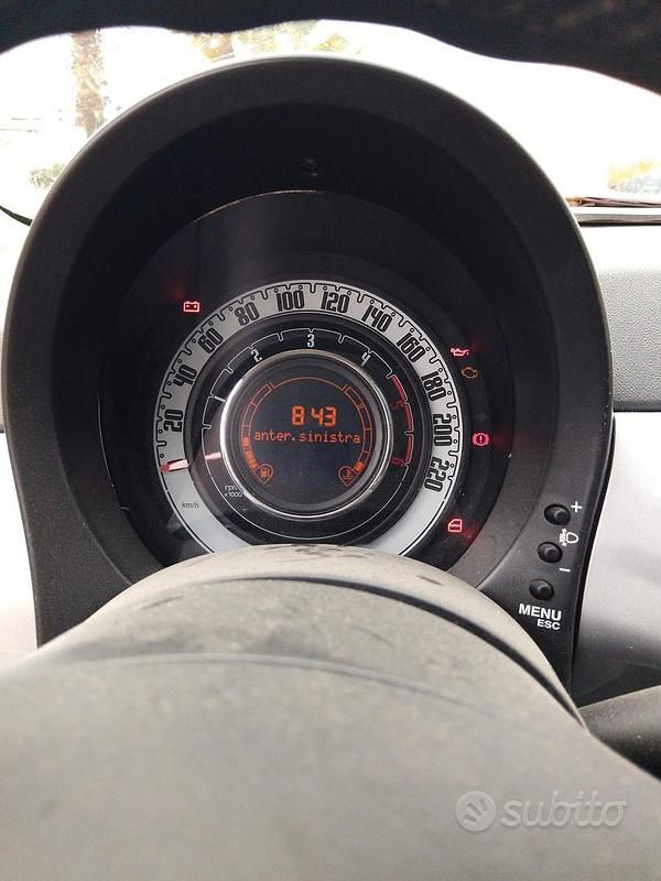 Usata Fiat 500 75 CV (55 kW) 2010 Grigio Berlina