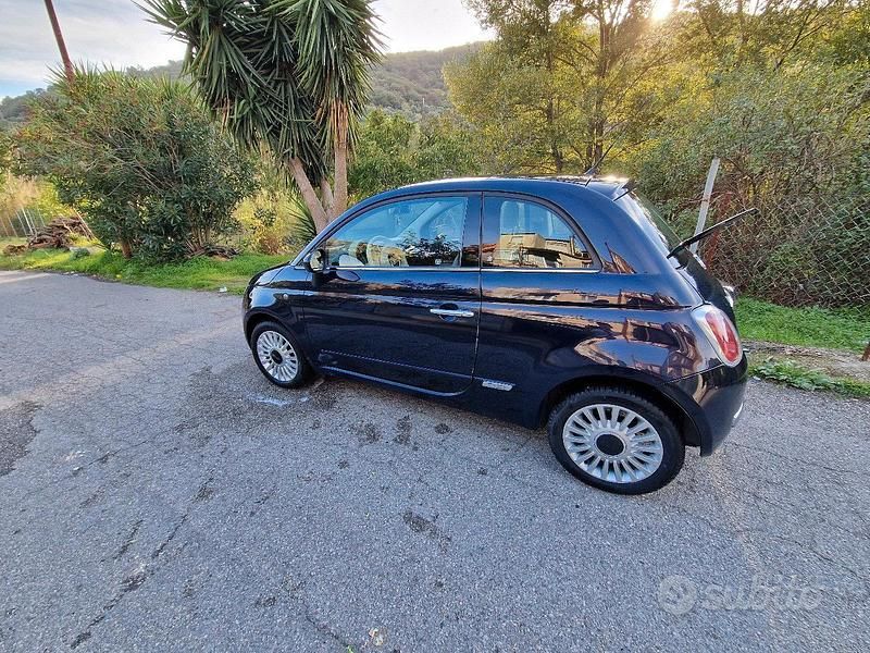 Usata Fiat 500 75 CV (55 kW) 2009 Blu Cabrio