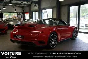 Usata Porsche 911 Turbo S Cabriolet 580 CV (426 kW) 2017 Rosso Cabrio