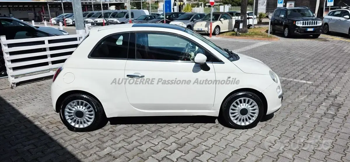 Usata Fiat 500 69 CV (50 kW) 2009 Bianco Cabrio
